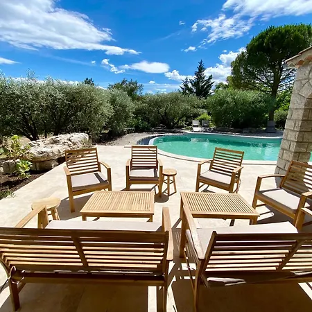 Ferienhaus Maison Pour 12p, Piscine A Debordement Chauffee D'avril A Octobre Inclus Ruoms