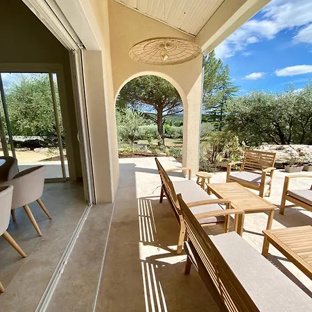 Maison Pour 12p, Piscine A Debordement Chauffee D'avril A Octobre Inclus * Ruoms