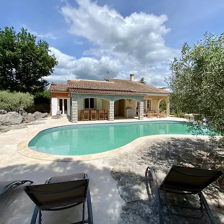 Maison Pour 12p, Piscine A Debordement Chauffee D'avril A Octobre Inclus Ruoms